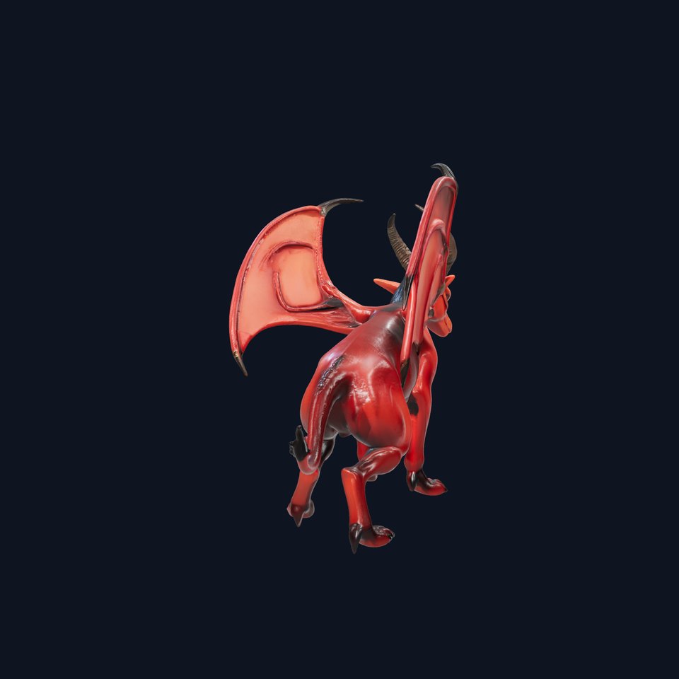 Infernal Demon Winged Creature model pack